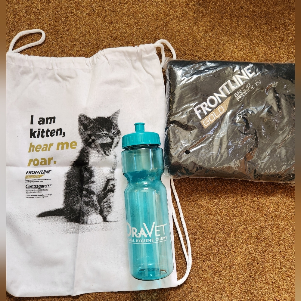 Frontline Gold Sling Bag & Blanket & OraVet Water Bottle